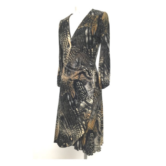 Damzels in this dress Safari Brown Wrap Dress S - Picture 5 of 10